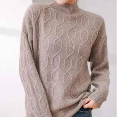 China Fashion Knitted Sweater Sweater Pullover, Simple and Stylish Breathable Customized Flower Graphic, Elegant Ladies Sweater for sale