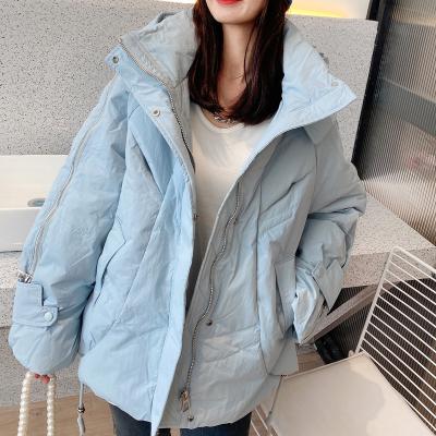 China High Quality Popular Casual Explosive Viable Zipper Stand Collar Jackets Fashion Ladies Fashion Bottom Short Jacket Big Pockets for sale