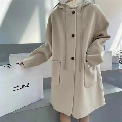 China 2021 fashion new ladies double-sided cashmere viable handmade coat for sale