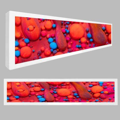 China Indoor 49.5 Inch Stretch Bar LCD Monitor Stretched LCD Display For Bus Advertising Information Screen for sale