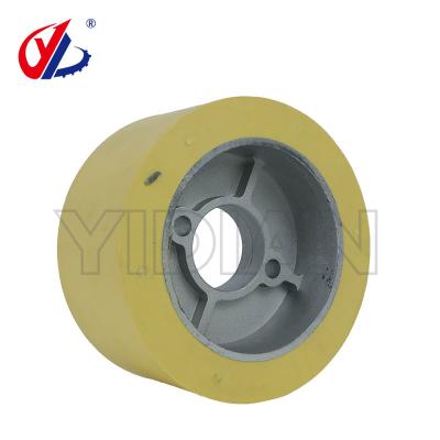 中国 120*35*60 ミリメートル黄色のゴム供給ローラー供給ローラー木工機械 販売のため