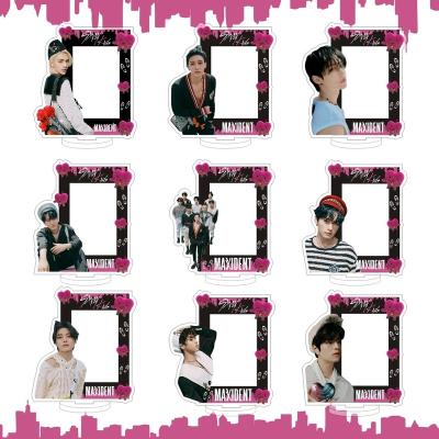 China China Wholesale Kpop Idol Merch Kids MAXIDENT Photocard Acrylic Frame Standee Stray Acrylic Stand Holder for sale