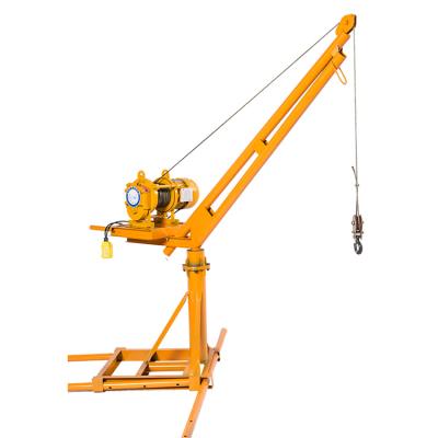 China Building Material Shops Outdoor Crane 360 Degree Movable Small Tower Crane For Household Building And Cement Lifting Works for sale