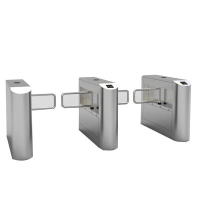China School 304 Stainless Steel Fast Speed Turnstile Swing Barrier Gate With Qr Code Reader for sale