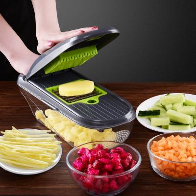 China Sustainable Multifunctional Household Kitchen Vegetable Cutter 8 Blade Cutter for sale