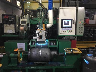 China Botella de gas que suelda con autógena la máquina del torno de embutir del CNC para la fabricación del recipiente del reactor de gas natural en venta