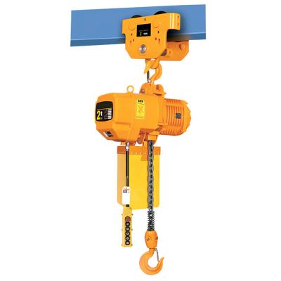 China Material Handling Pull Up Factory Direct Supply 1 Ton 3 Ton Electric Hoist Chain Hoist Custom Double Speed Ring Chain With Trolley Chain Hoist for sale