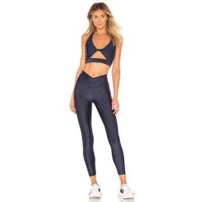 China Breathable Custom Sports Fitness Women Yoga Logo Breathable Sublimation Wear Crac! slot ! Bum Leggings from China for sale