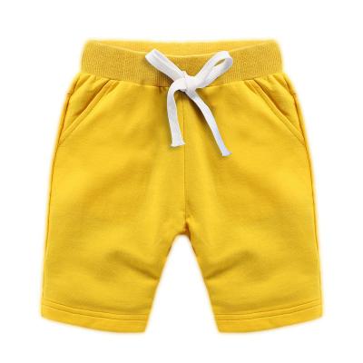 China Custom Logo Half Length Shorts Kids Anti-wrinkle Summer Boys Cotton Shorts Toddler Boys Shorts for sale