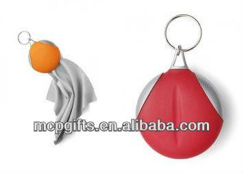 China Promotional Glasses Remover Glass Cleaning Cloth Keychain for sale