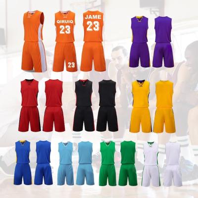 China White Jersey Plain Mens Uniforms Mens Breathable Jerseys Set Japan Uniform Basketball for sale
