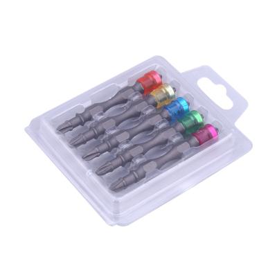 China Durable And Magnetic Hexagon Handle Wind Band Tsui Cross Head Double Head Wind Electric Screwdriver S2 Screwdriver Bit Batch Head for sale