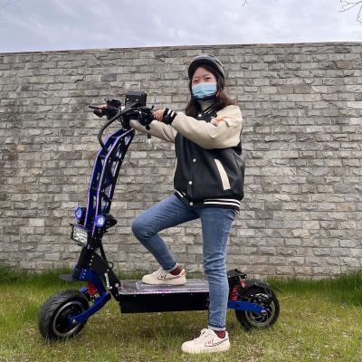 China 72v 4000Watt*2 Big Electric Scooter Dual Motor 90km Long Range 8000watt 8000W High Speed Unisex Adult Electric Scooter for sale