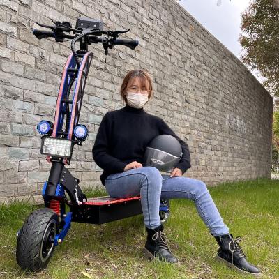 China 72V 8000W Unisex Motor 120km/h High Speed Double Wheel Large Electric Scooter 8000w Double Motors 72v Battery 40ah 100-150km 11 Inch for sale