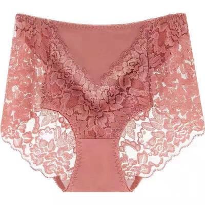 China 2021 Breathable Women Pure Cotton Underwear Panties Lace Up Plus Size Underwear for sale
