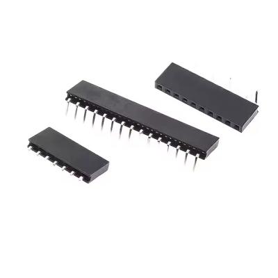 중국 단일 행 2.0 구부러진 여성 헤더 90도 수평 2mm 전자 보드에서 보드 메자닌 커넥터 1*2P3P4P5P6P8P10P 핀 판매용