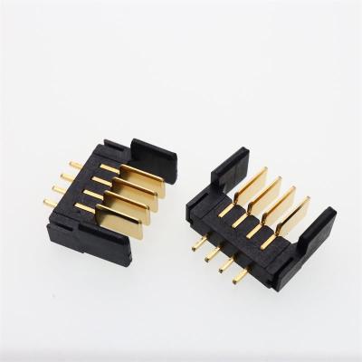 Chine Connecteur de porte-batterie à lame 180 degrés prise droite plaquée en or 3 ~ 16 broches mâle et femelle Adapté au verrouillage de porte intelligent pour ordinateur portable à vendre