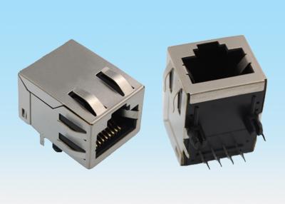 China Escudo del puerto del conector de la red de 8 Pin RJ45 solo con la ranura en ambos lados en venta