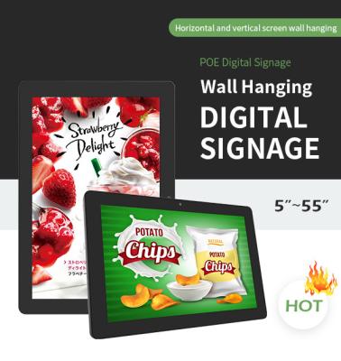 China Pantalla táctil de la señalización del POE Digital de la tableta RJ45 10,1 puadas con Android 8,1 en venta