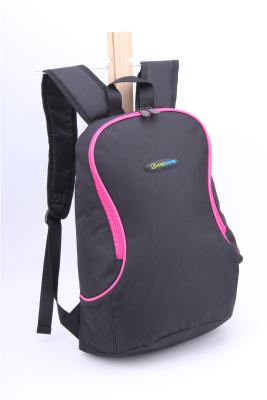 China Big Black Water Resistant Polyester Backpacks For Students Eco Friendly for sale