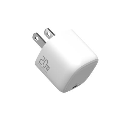 China Black White Mini Size Electronics Speed Up 3 Times Super Silicon PD Mini 20W Fast Charger For Samsung for sale