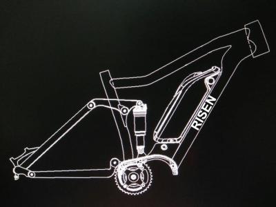 Cina Boost 27.5er Electric Bike Frame w/ Bafang 1000w Aluminum Alloy Suspension Mtb E-Bike in vendita