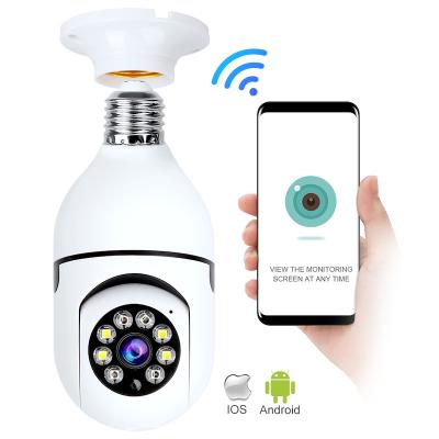 China NIGHT VISION Smart E27 LED Lamp CCTV Security PTZ Surveillance 360 Degree Panoramic IP WIFI Bulb Rotating Wireless Camera for sale