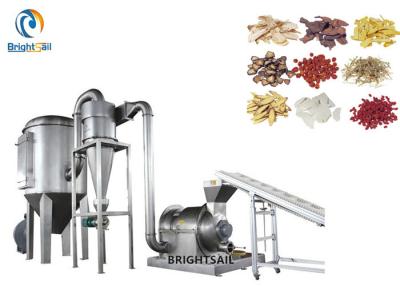 China Hemp Herbal Powder Grinding Machine , Cassava Dried Seaweed Leaf Pulverizer for sale