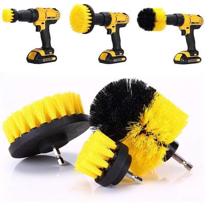 China Sustainable Whole sell Supplier 3 PCS All Color Cleaning Drill For Brush Attachment Set Household Brush Drill Kit For Kitchen for sale