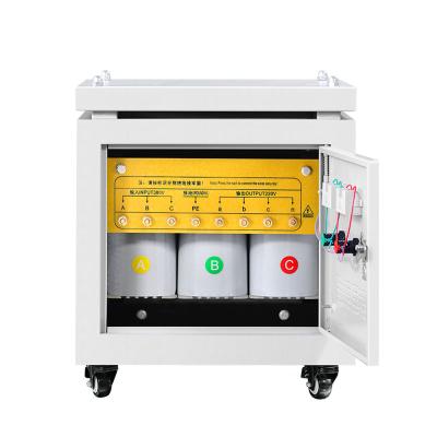 China Industrial Power Supply 6kva 3 Sec Phase 220v To 380v Step Up Voltage Transformer AC Electrical Power Transformer for sale