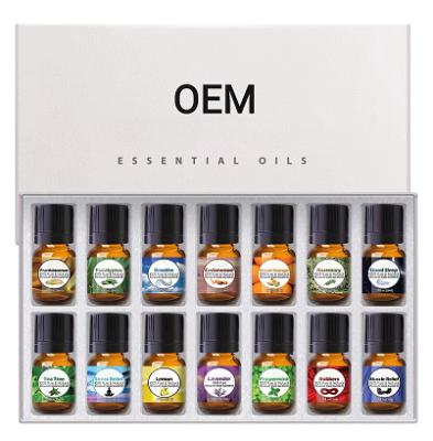 China Skin Revitalizer Logo Essential Oil Set Custom Made 100% Pure & Natural Organic Aromatherapy Eucalyptus Lavender Essence Essential Oils for sale