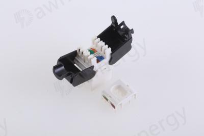 China Punch down coupler Gcabling Network Module Cat6 Cat6a RJ45 UTP 8P8C 180 Degree toolless Keystone jack for sale