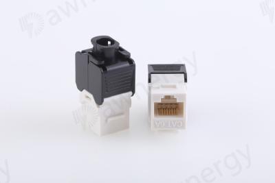 China CAT6 Keystone Jack Toolless Design 180° Termination for sale