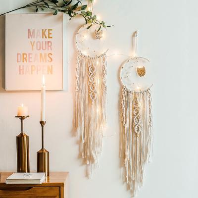 China New Classic/Postmodern Handmade Macrame Wall Hanging Boho Room Decor Kids Girls Christmas Fancy Wedding Birthday Gifts W002A for sale