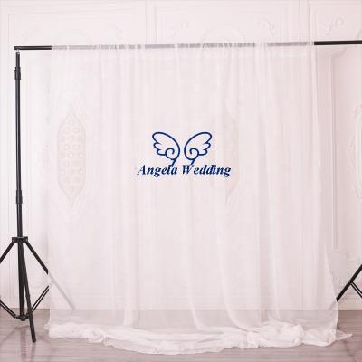 China BC002T Wedding Photography Ivory Soft Voile Backdrop Drape Curtain Panel With Rod Pocket BC002T for sale