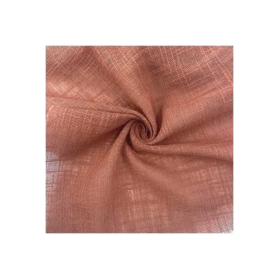 China 60S Side Anti-static Double Voile YouTeng Cotton Wicking Fabric Breathable 100% Pure Plain Dyed Woven Imitation Linen Fabric For Fashion Dress for sale