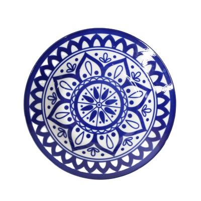 China Wholesale Disposable Interesting Design Pad Printing Plate Porcelain Dish And Plate Ceramic Dinnerware Set Dish for sale