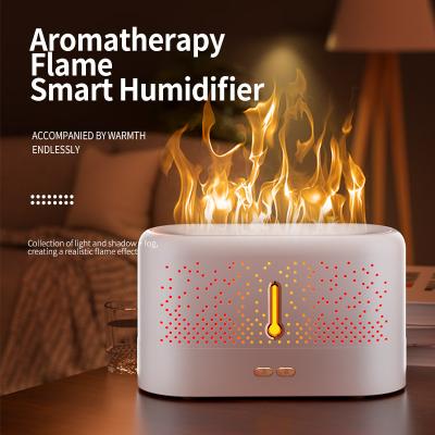 China Hot Selling Modern Simple Flame Night Light Aroma Diffuser Cool Air Humidifier USB Essential Oil Aromatherapy Diffuser for sale
