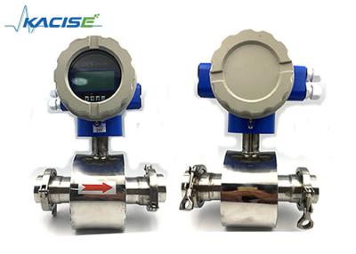 China Medidor de fluxo eletromagnético do vinho/álcool com conexões sanitárias de Triclamp à venda