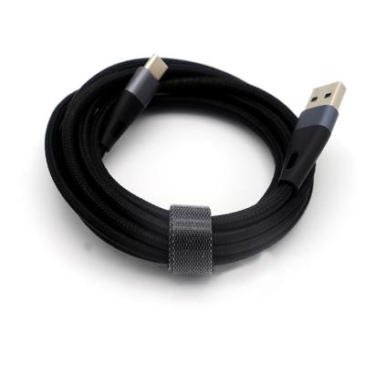 China Speed Factory Price Fast Charging Premium Braided Data Cable 3A USB-A To USB-C Cable LED Light For Night Use For Android for sale