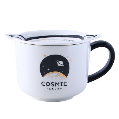 China Viable Wholesale Ceramic Starry Sky Porcelain Mug Milk Tea Coffee Mug for sale