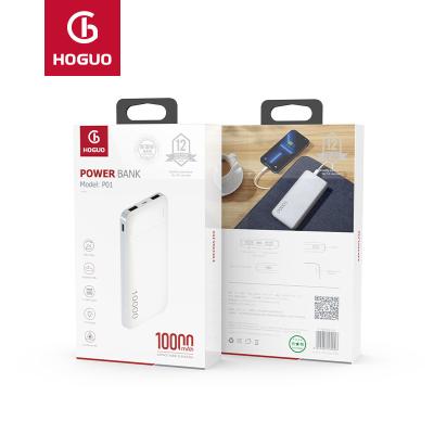 China 2A HOGUO Mobile Power Bank 10000mah 20000mah 30000mah P01 P02 P03 for sale