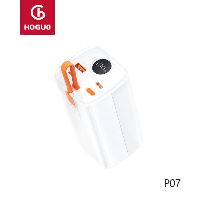China Fast Charging Support HOGUO Fully Compatible Power Bank 20000mah P07 PD 66W Super Instant Fast Mobile ChargingLED Digital Display for sale