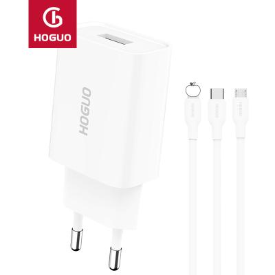 China HOGUO Mobile Phone Charger 2.1A USB 10W Charger E01 for sale