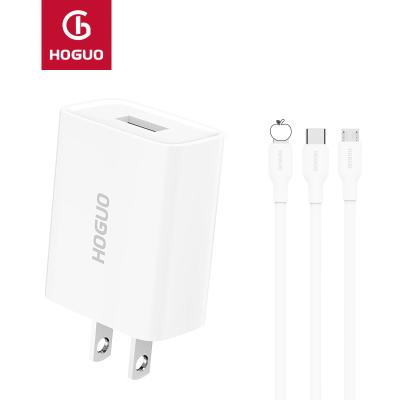 China HOGUO Mobile Phone Combination 10W M01 Charger 2.1A USB Aan Data Line for sale