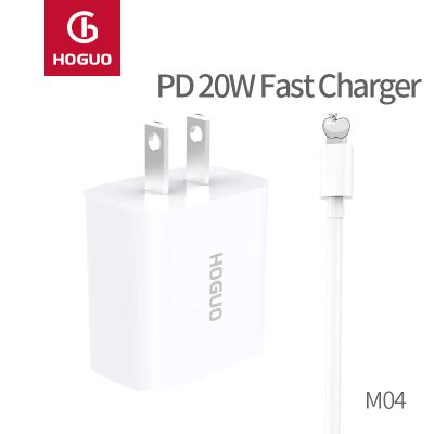 China HOGUO PD20W Combination Mobile Phone PD20W Fast Charger and PD Data Line M04 Combination for sale