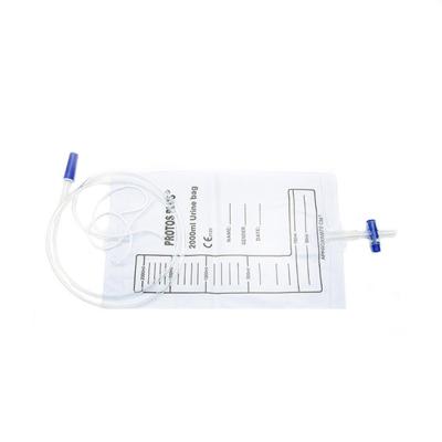 China PVC Disposable Sterile Urine Bag With Cross Valve for sale