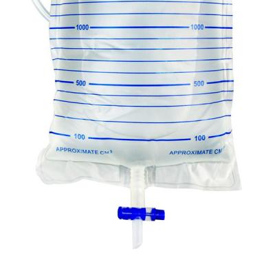 China PVC 2000ml New Drainage Urinary Bag Urine Bag T-Valve for sale