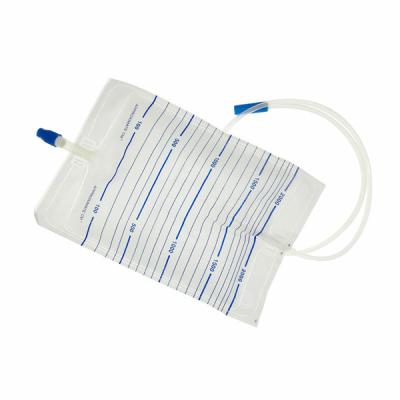 China PVC Crew Valve Urine Bag With Anti-reflux Valve Medical Disposable for sale