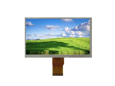 China Painel de exibição de cristal líquido de 7 polegadas com 400 Cd / m2 Brilho e resolução de 1024x600 à venda